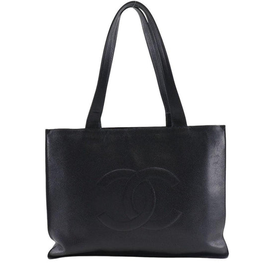 Chanel Coco Mark  Leather Tote Bag (Pre-Owned)