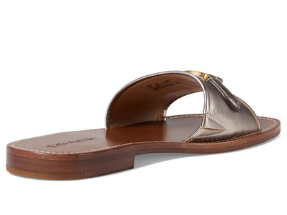 Ina Metallic Leather Sandal