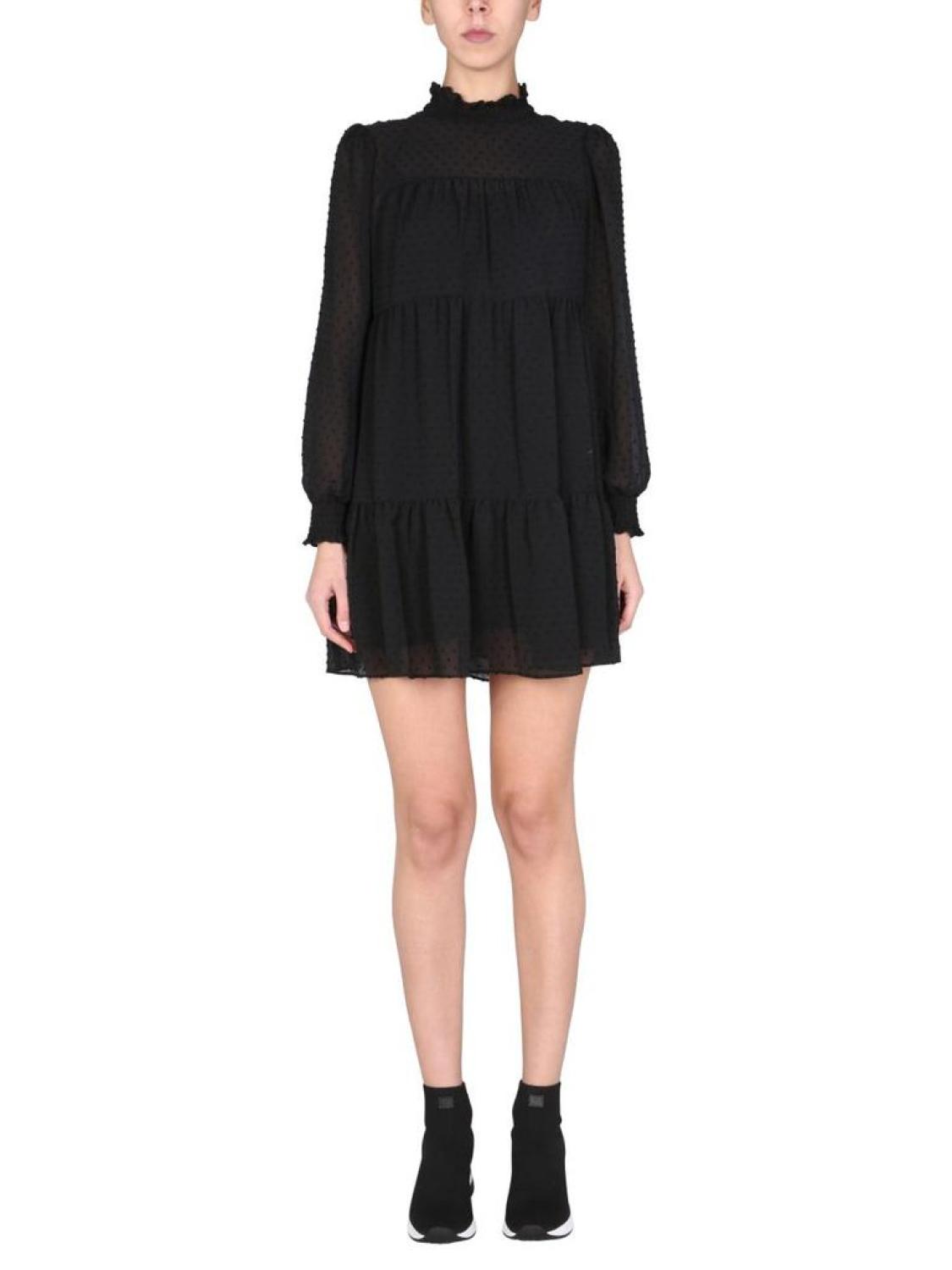 Michael Michael Kors Long-Sleeved Mini Dress