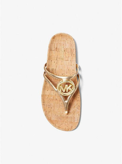 Hampton Metallic Leather Sandal