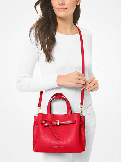 Emilia Small Pebbled Leather Satchel