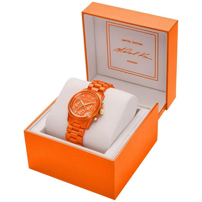 Women's Limited Edition Runway Chronograph Spiced Coral Stainless Steel Watch 38mm