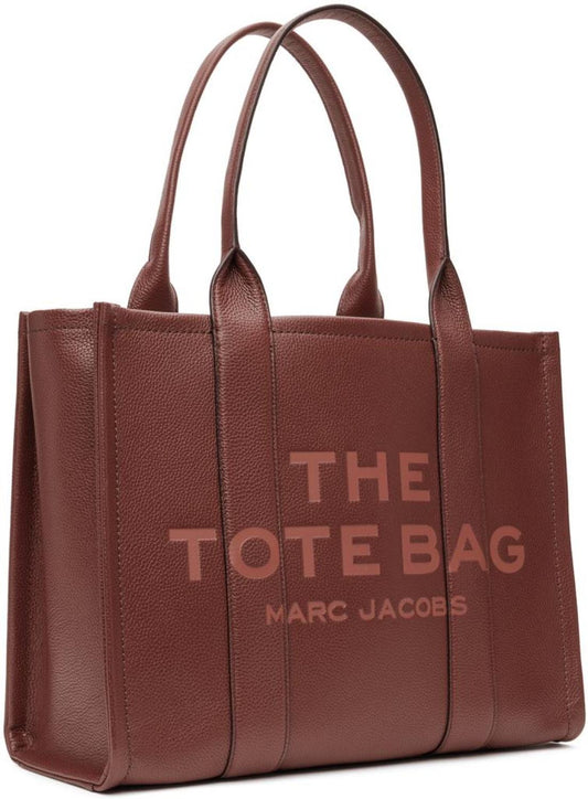 Burgundy 'The Leather Large Tote Bag' Tote