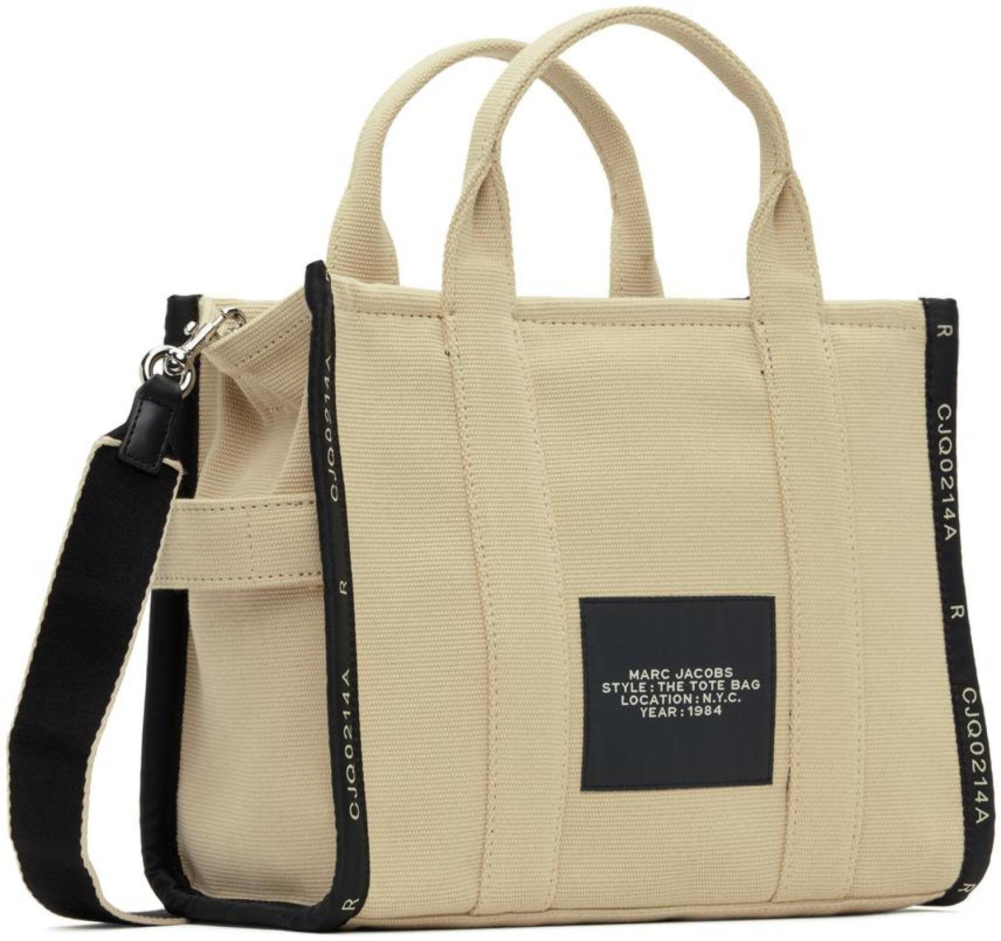 Beige 'The Jacquard Medium' Tote