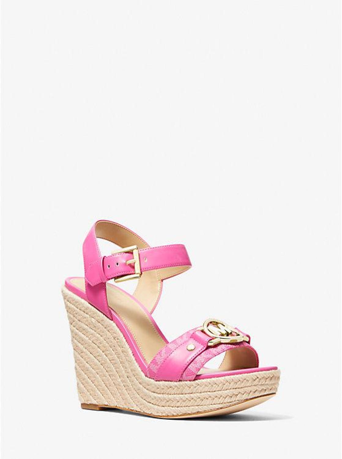 Rory Logo Trim Wedge Sandal