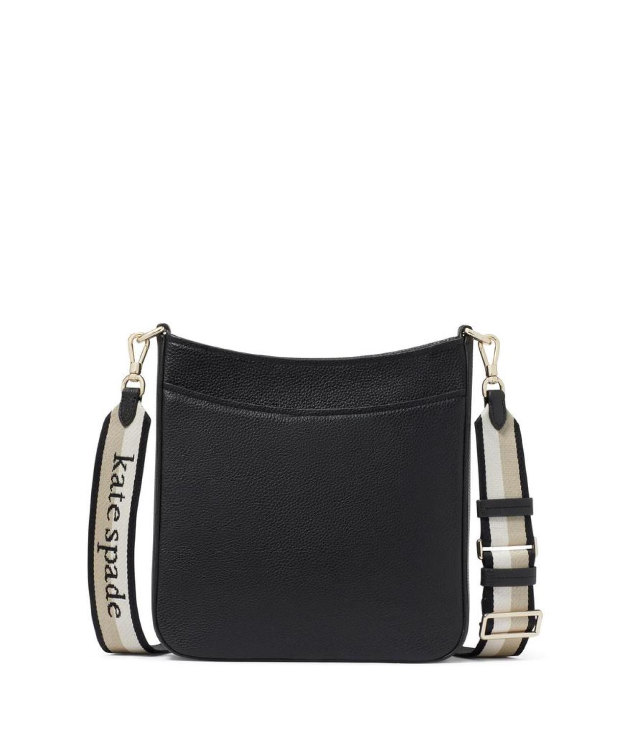 Hudson Pebbled Leather Messenger Crossbody