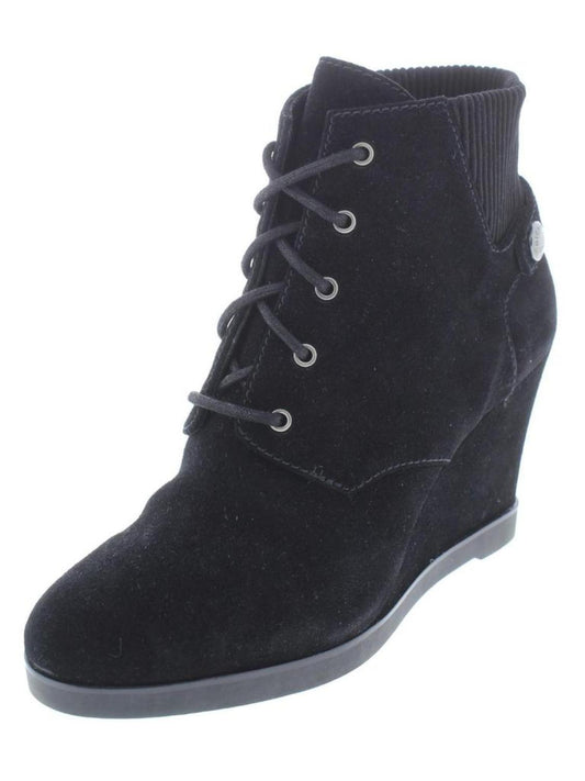 Carrigan Womens Suede Ankle Booties