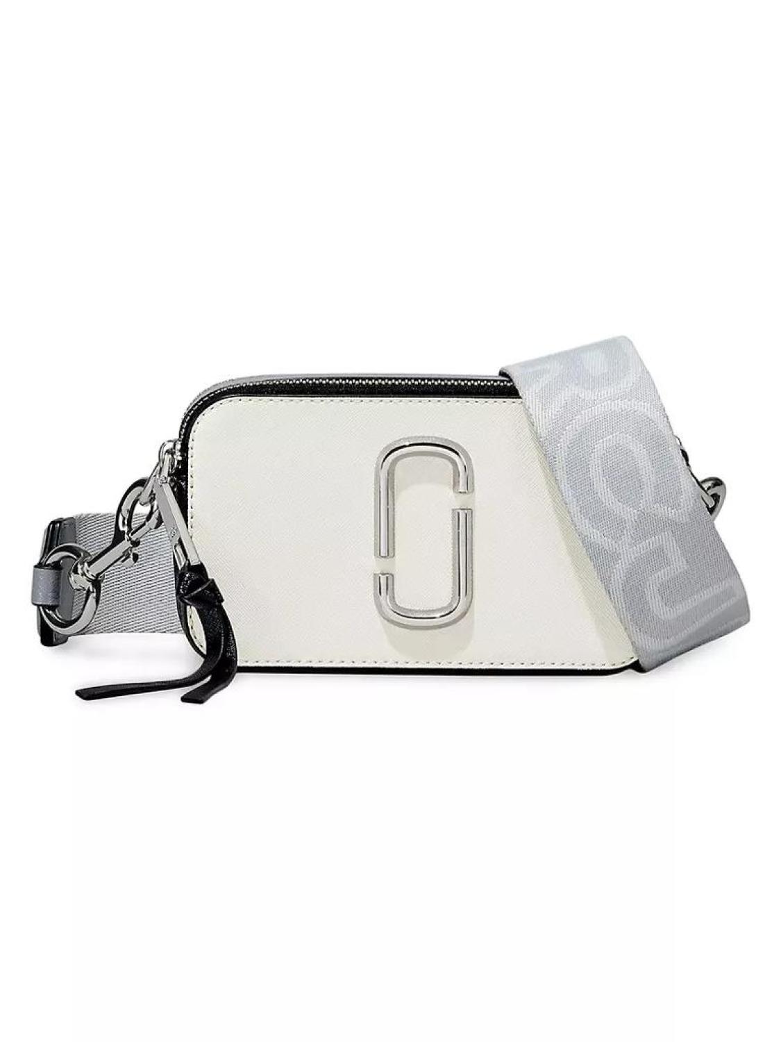 The Snapshot Colorblocked Leather Shoulder Bag