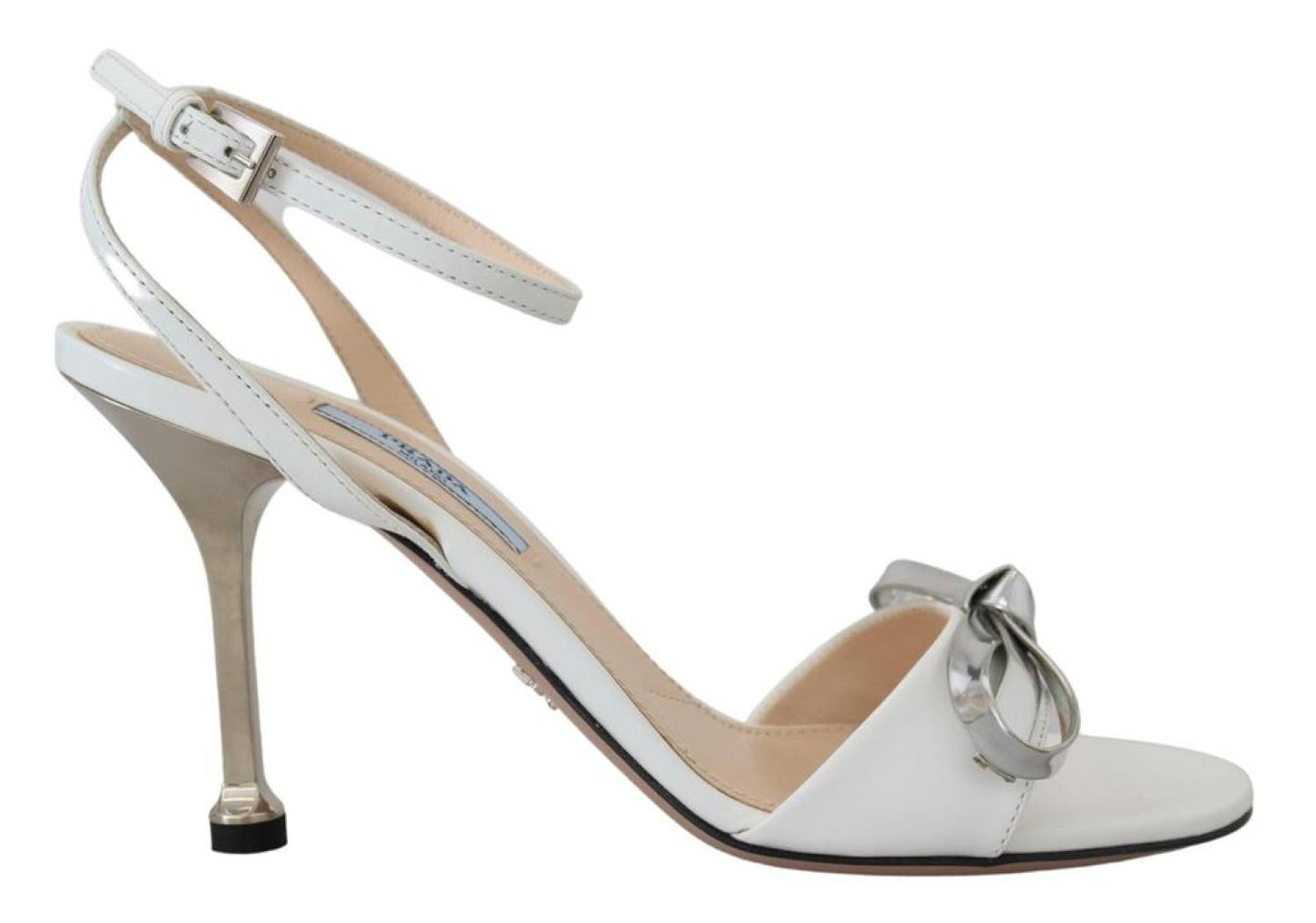 Prada  Leather Sandals Ankle Strap Heels Women's Shoes