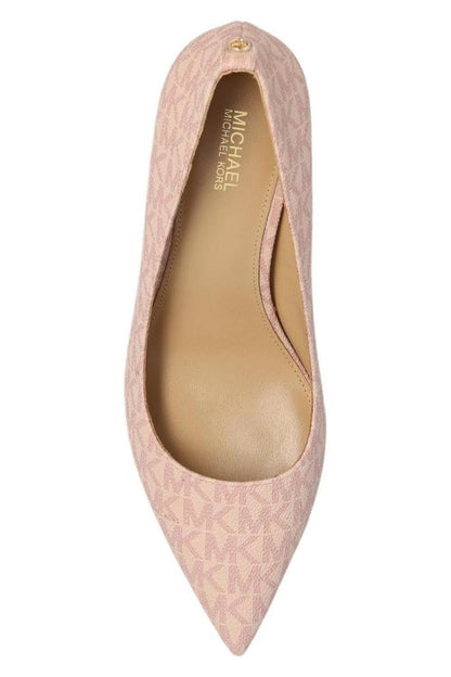 Michael Michael Kors High Heeled Monogram Pointed Pumps