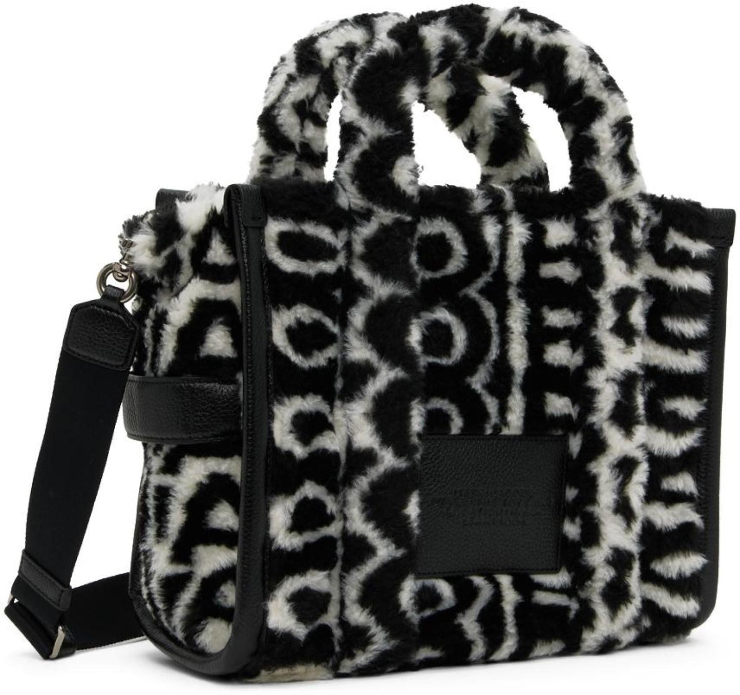 Black & White 'The Monogram Teddy Medium' Tote