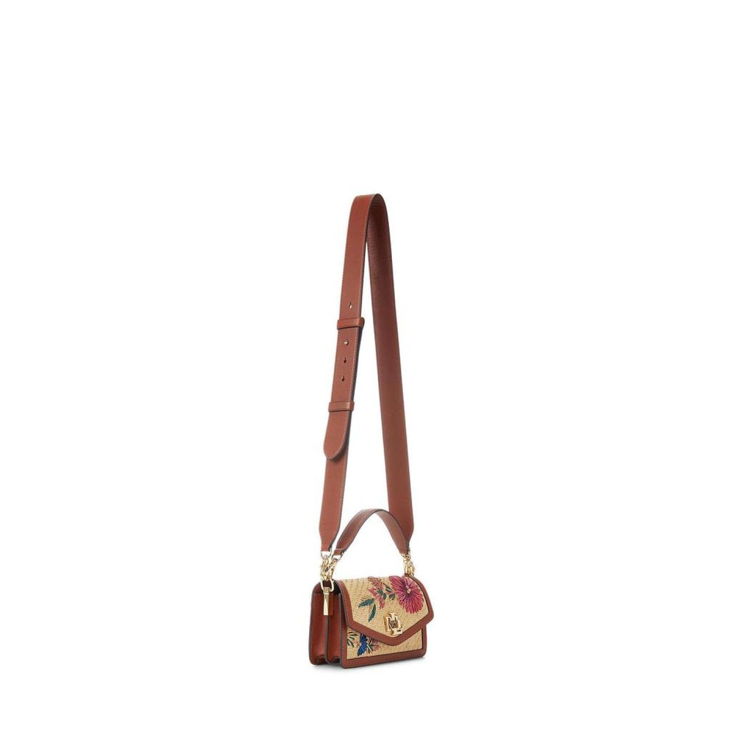 Floral Straw Small Tayler Crossbody Bag