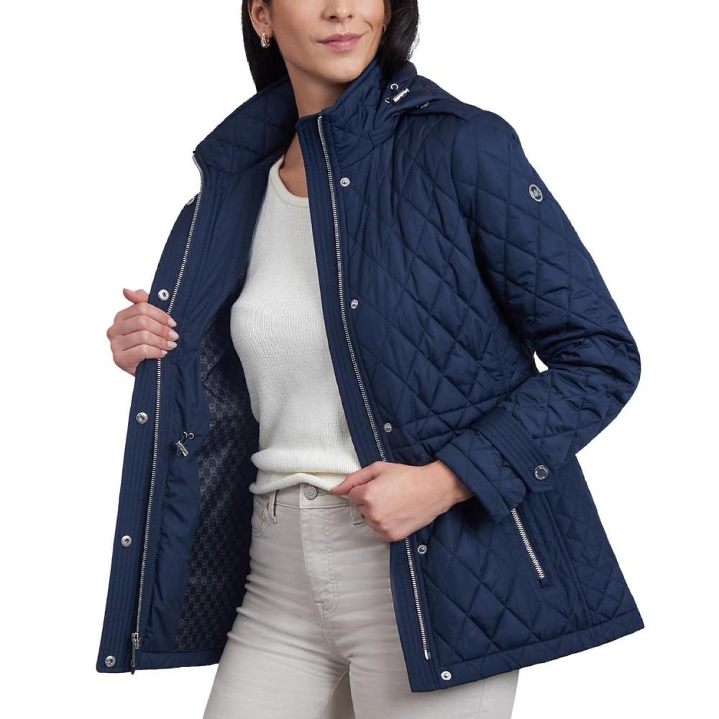 Women's Quilted Hooded Anorak Coat