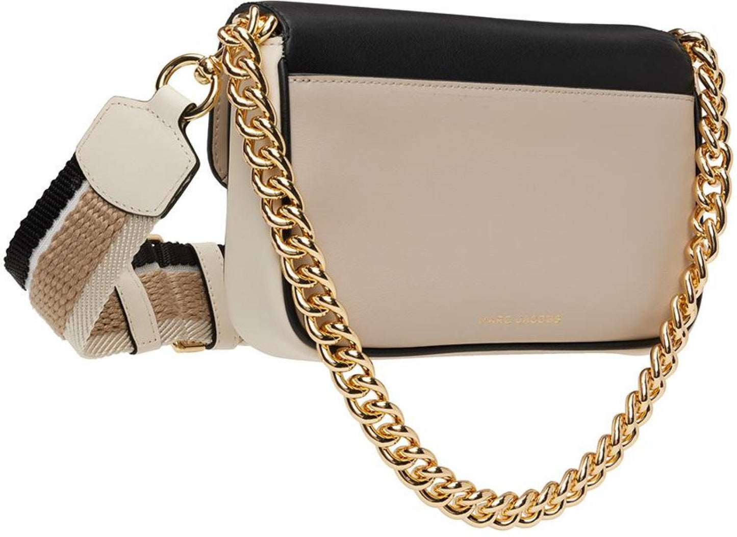 Beige & Black 'The J Marc' Shoulder Bag