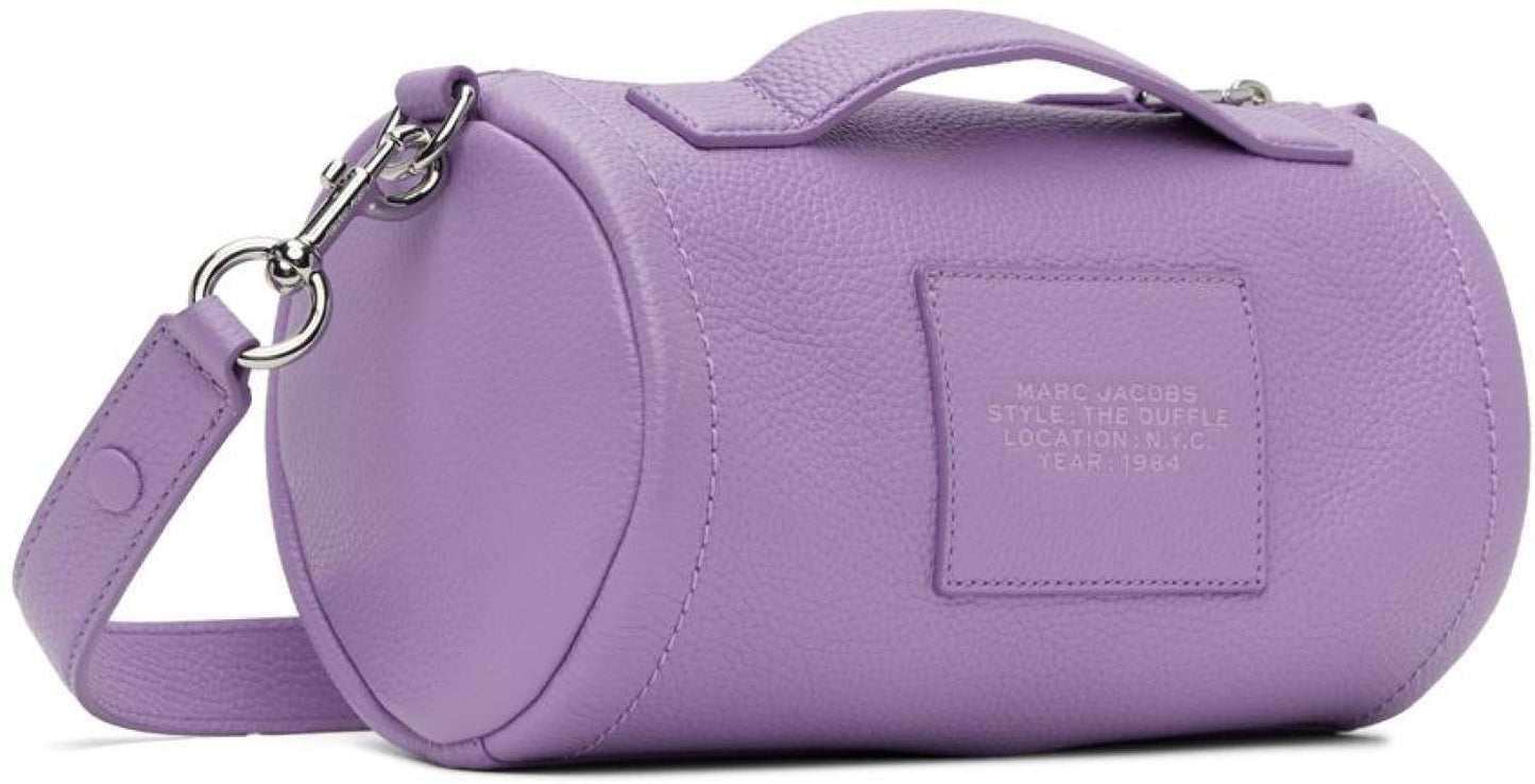 Purple 'The Leather' Duffle Bag