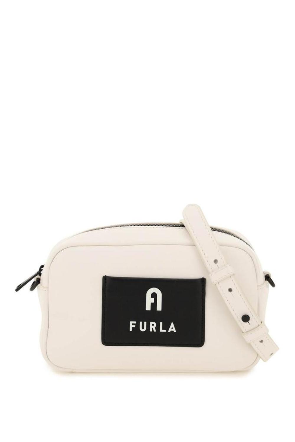 Furla Iris Zipped Logo Patch Mini Crossbody Bag