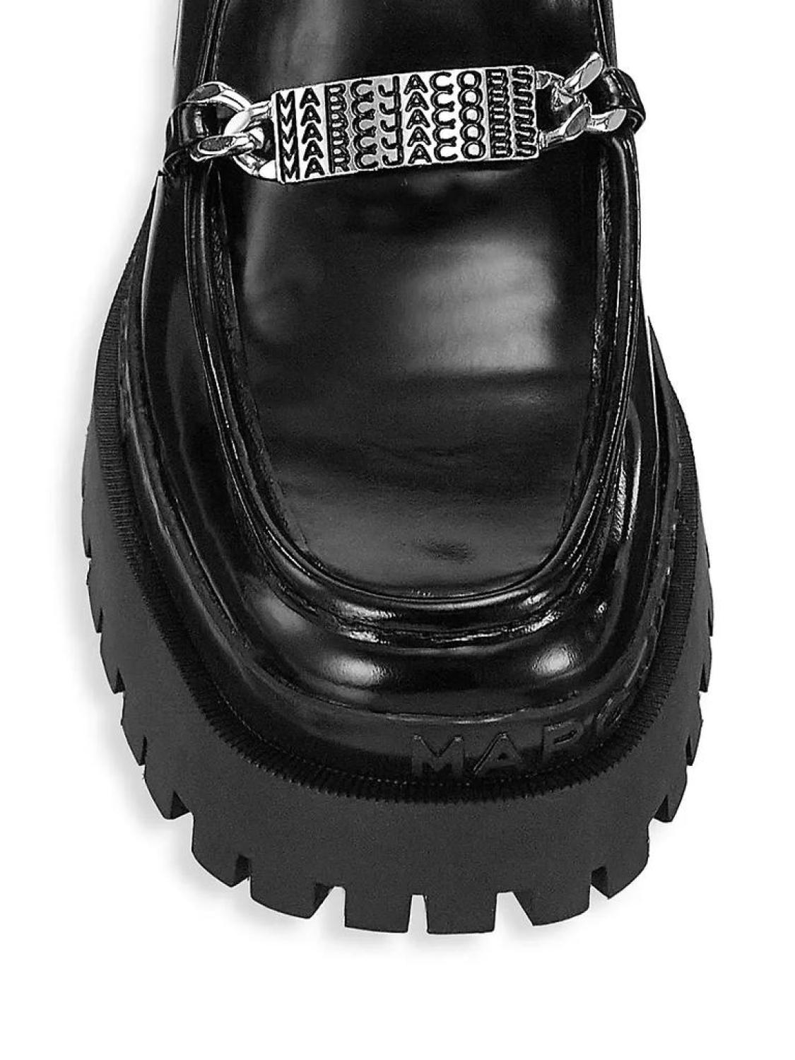 The Leather Barcode Monogram Loafers