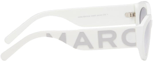 White Cat-Eye Sunglasses