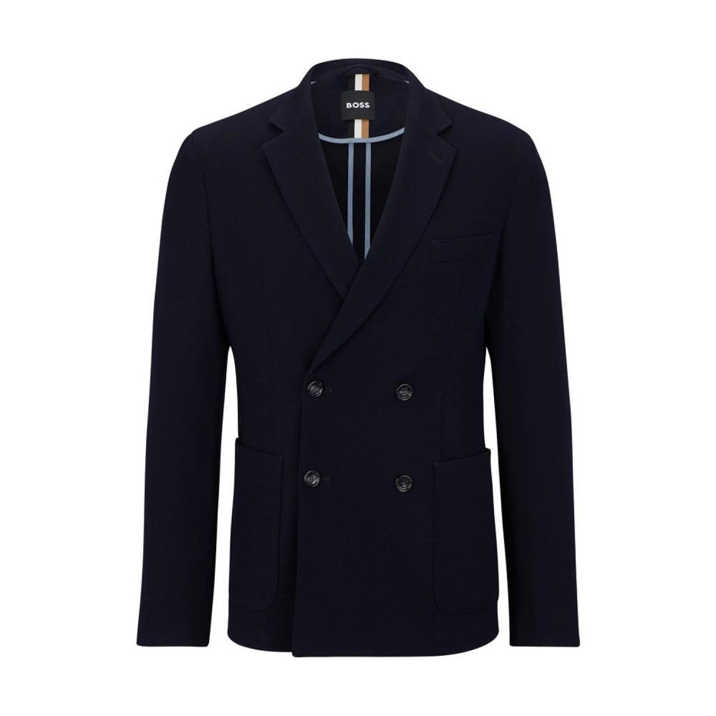 Men's Double-Breasted Slim-Fit Jacket