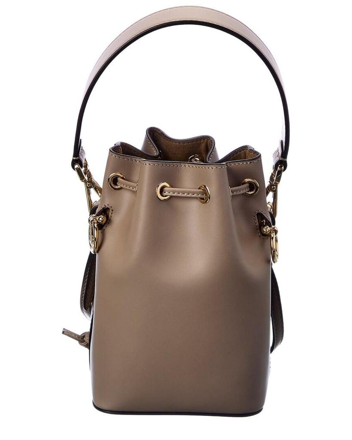 FENDI Mon Tresor Mini Leather Bucket Bag