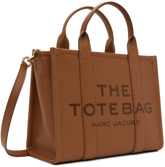 Brown 'The Leather Medium Tote Bag' Tote