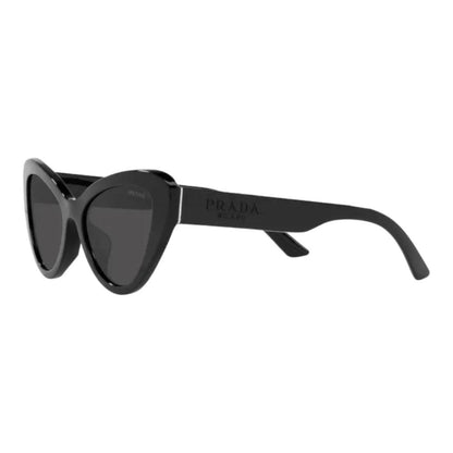 PRADA Women's PR13YS 1AB5S0 Black Frame Cat-Eye Sunglasses