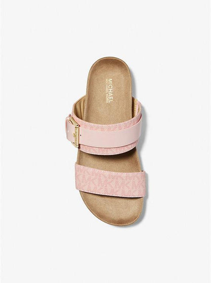 Mylah Logo and Leather Sandal