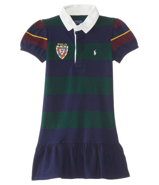 Striped Stretch Mesh Rugby Dress