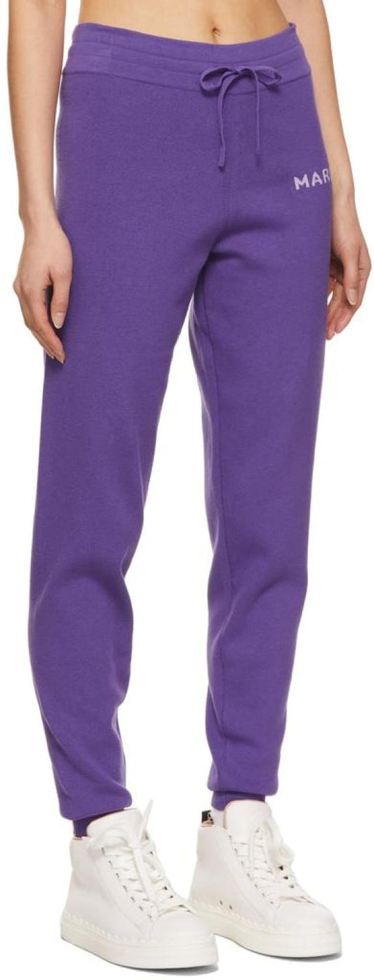 Purple 'The Knit Sweatpants' Lounge Pants