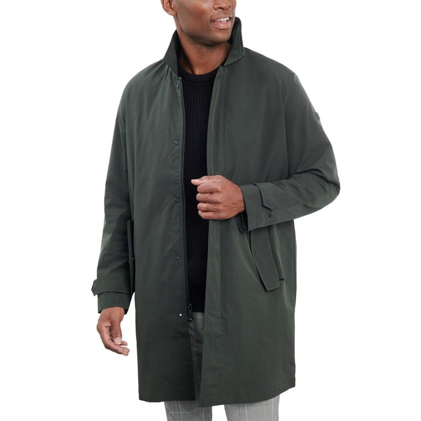 Men's Macintosh Full-Zip Raincoat, Created for Macy's