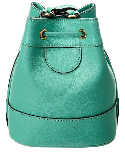 Gucci Ophidia Mini Leather Bucket Bag