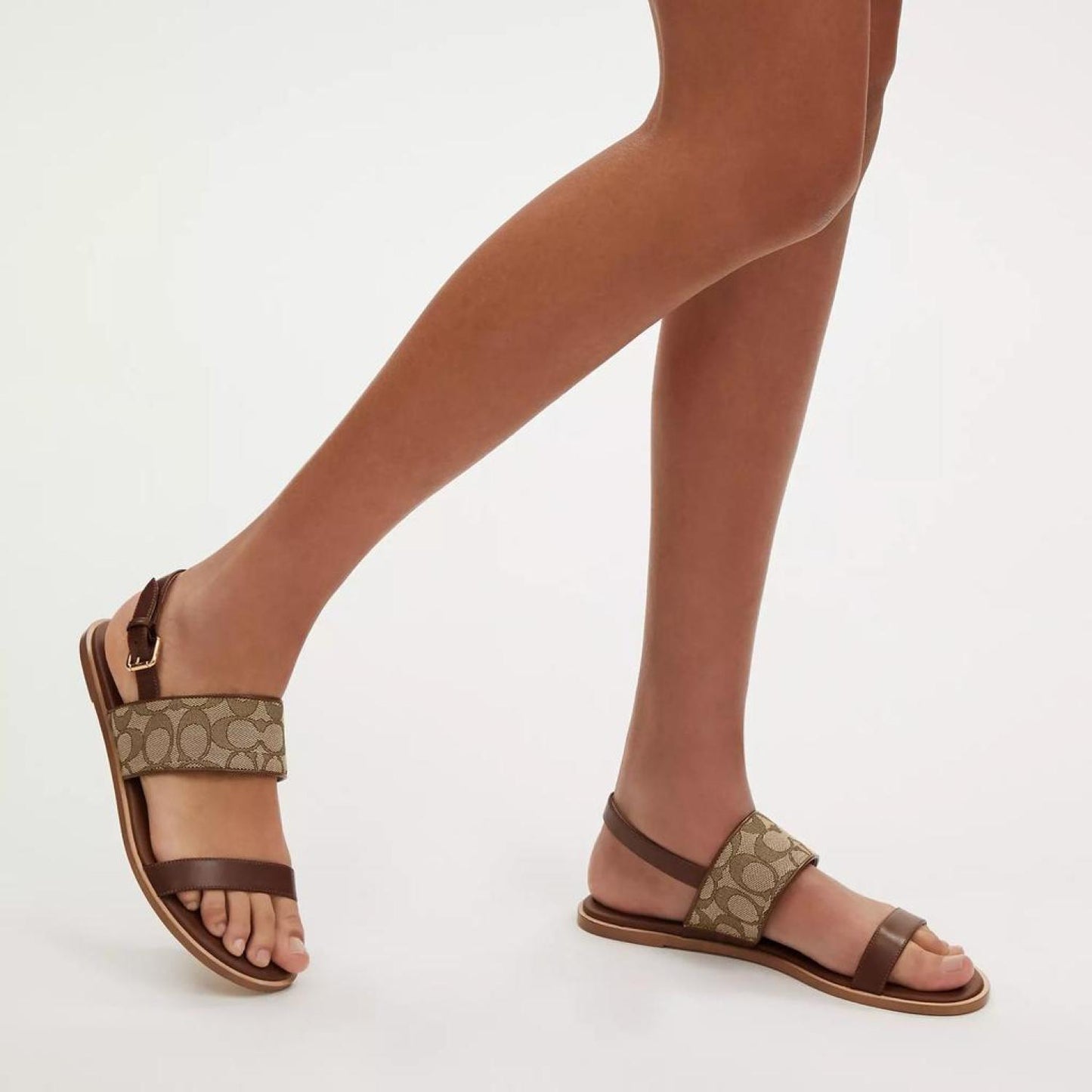 Coach Outlet Harley Sandal In Signature Jacquard