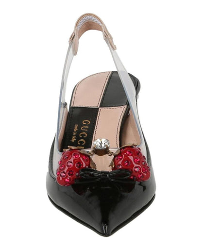 Gucci Eleanor Strawberry Plexi Heels