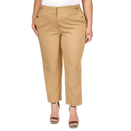 Plus Size Sailor-Button Pants