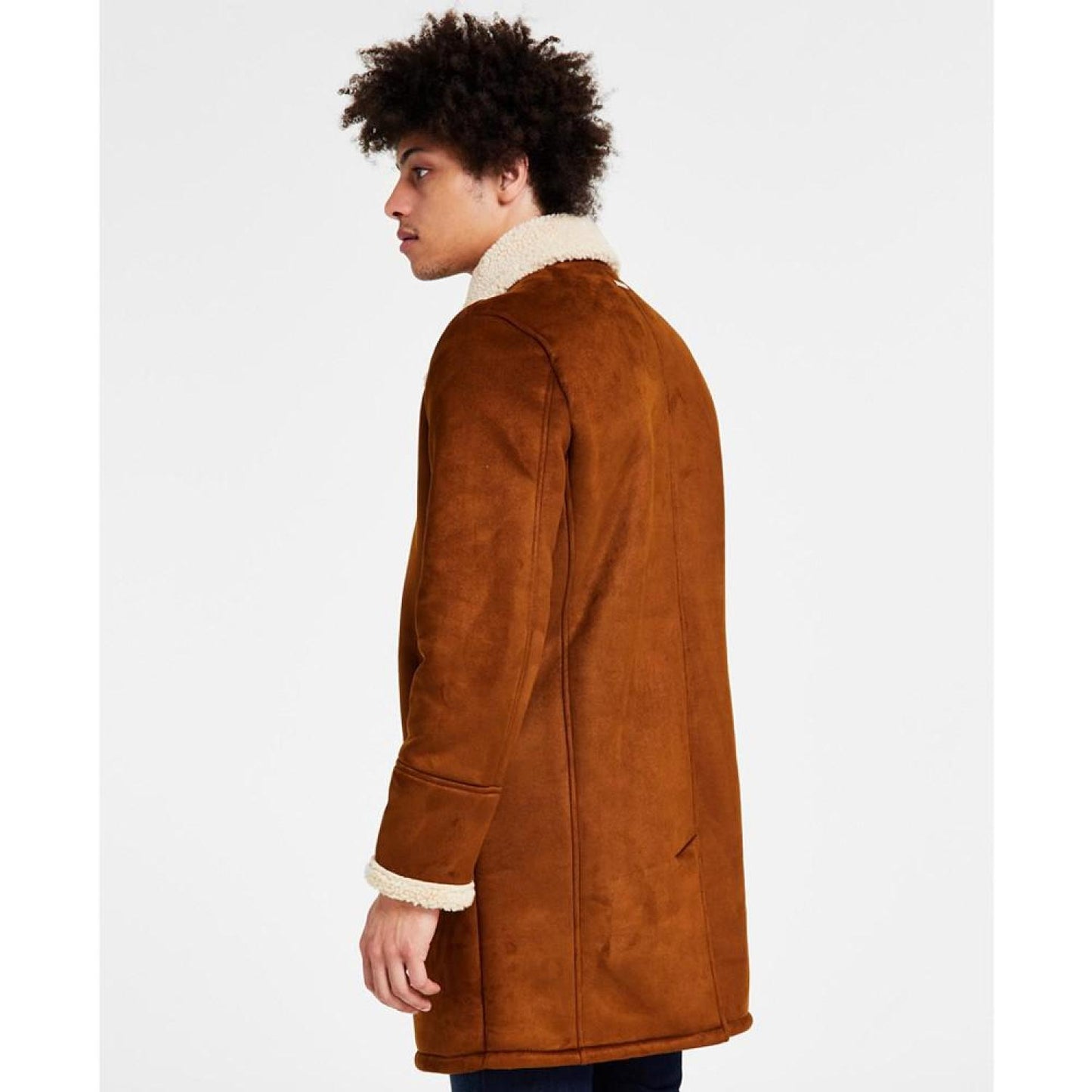 Men's Faux-Shearling Overcoat