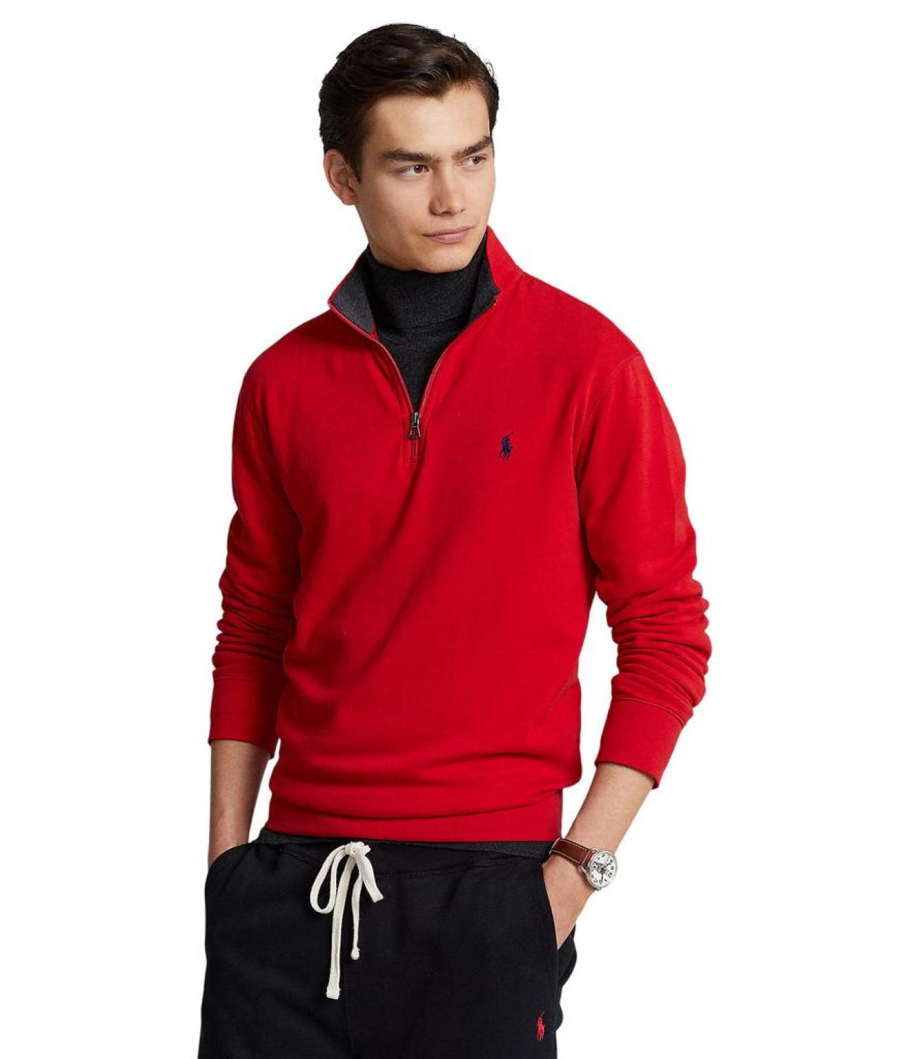 Luxury Jersey Quarter-Zip Pullover