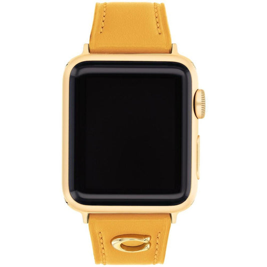 Women's Gold-Tone Leather Band 38mm, 41mm