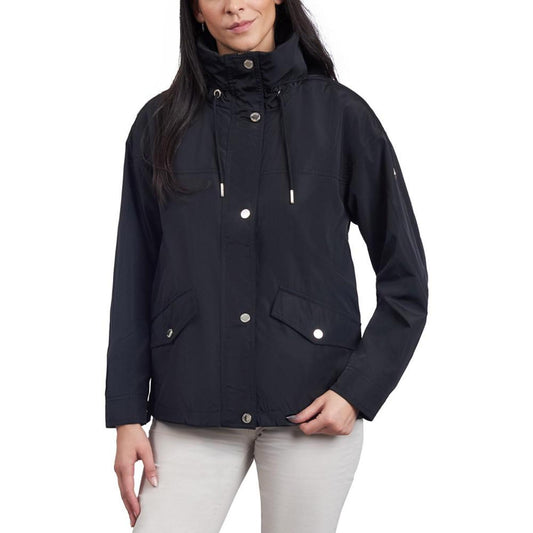 Women's Cinched-Waist Bomber Raincoat