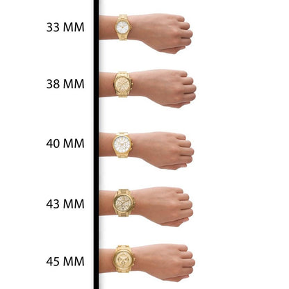 Women's Slim Runway Gold-Tone Stainless Steel Bracelet Watch Set 38mm, 2-Piece