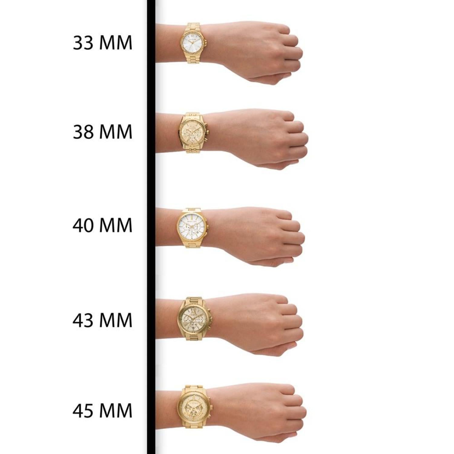 33mm watch 2024 on woman's wrist