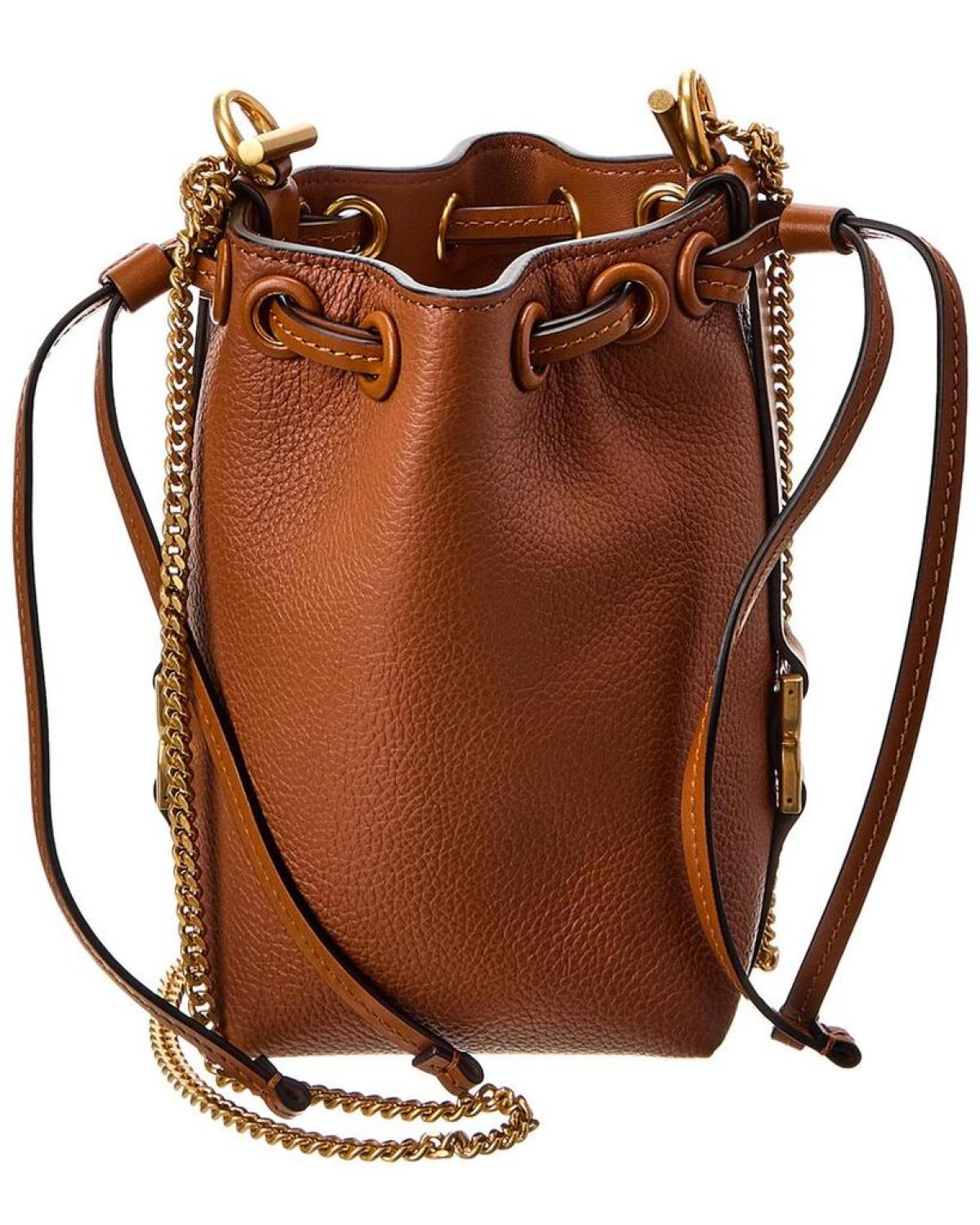 Chloé Marcie Micro Leather Bucket Bag