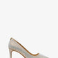 Alina Flex Crystal Embellished Glitter Chain-Mesh Pump