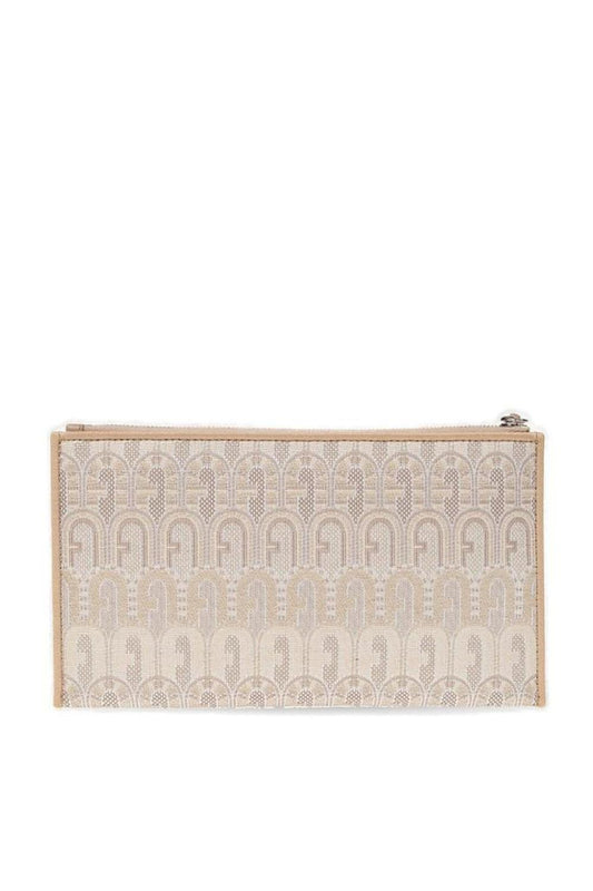 Furla Opportunity Logo Monogram Zipped Clutch Bag