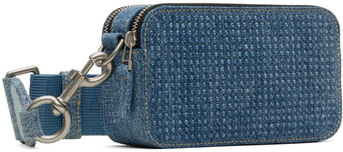 Blue 'The Crystal Denim Snapshot' Denim Bag