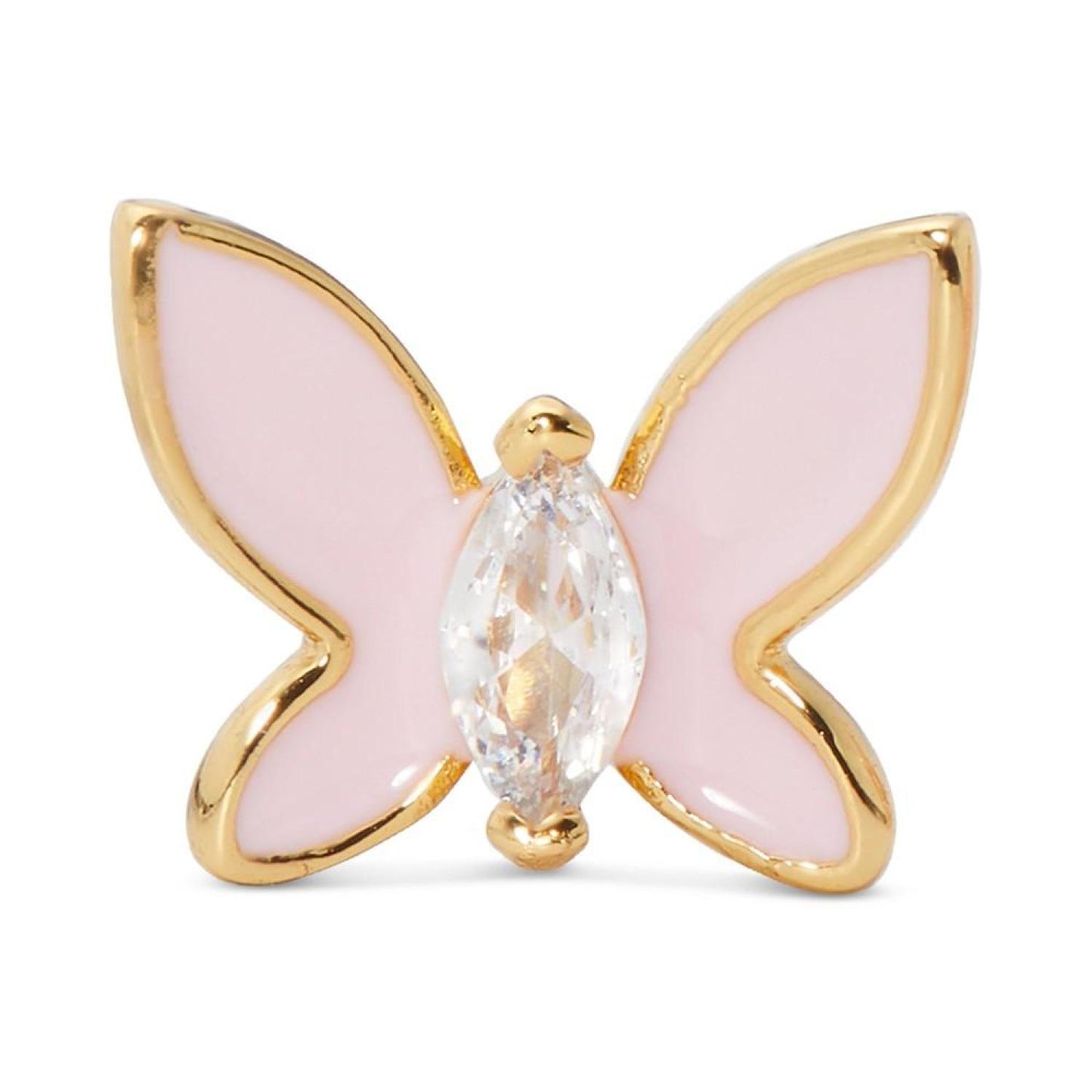 Gold-Tone Cubic Zirconia & Colored Butterfly Mini Stud Earrings