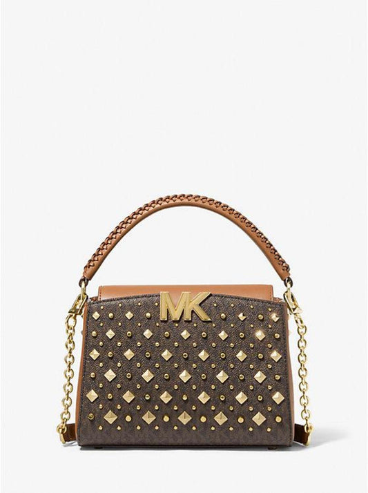 Karlie Small Studded Logo Crossbody Bag