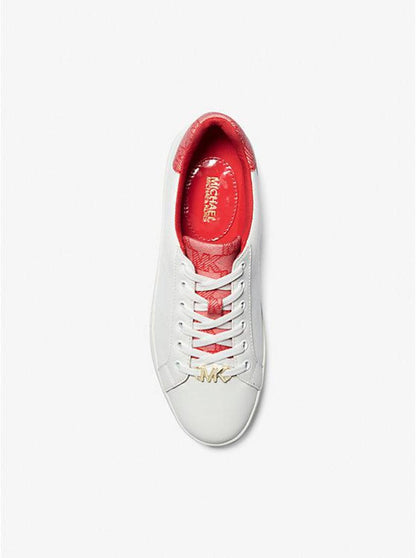 Poppy Faux Leather and Logo Sneaker