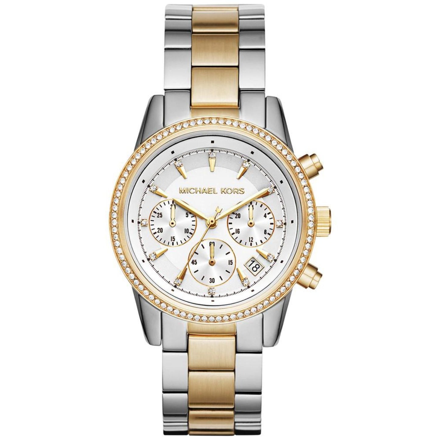 Women's Chronograph Ritz Two-Tone Stainless Steel Bracelet Watch