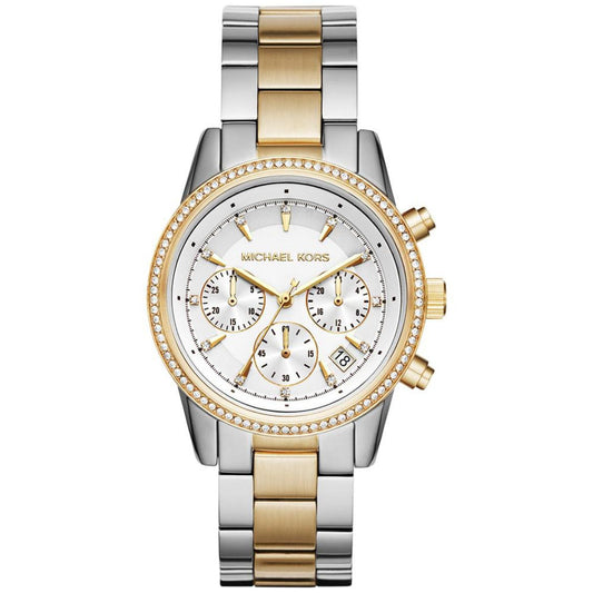 Women's Chronograph Ritz Two-Tone Stainless Steel Bracelet Watch