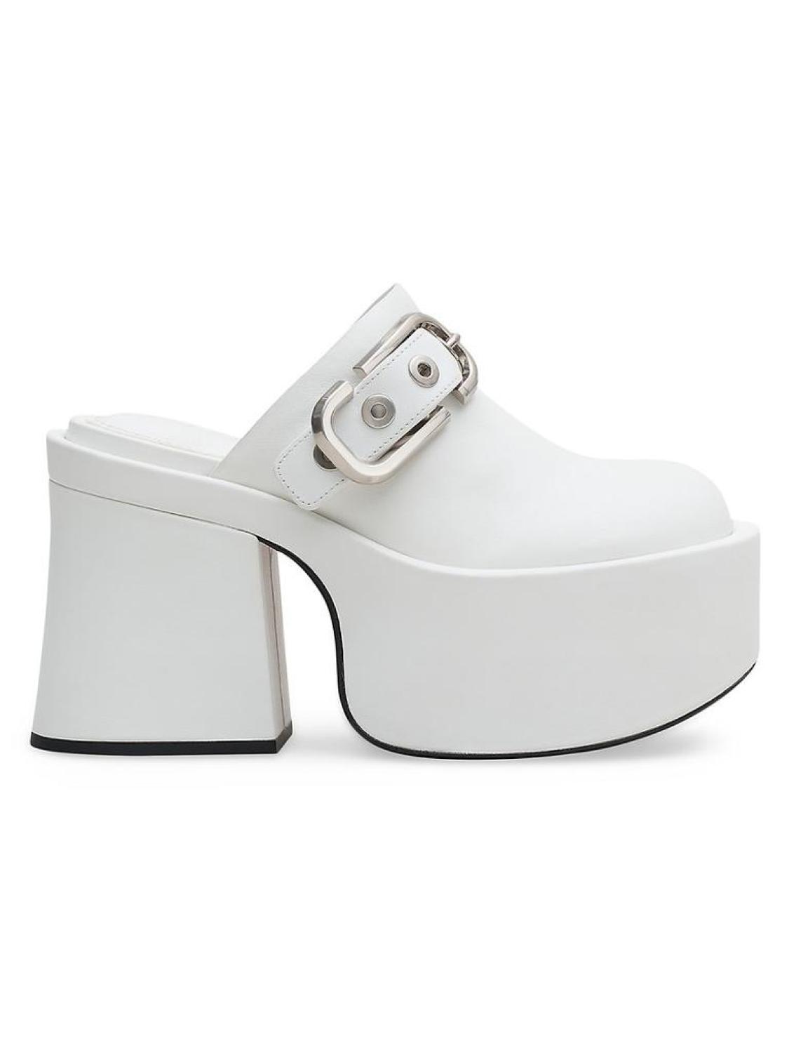 The J Marc 95MM Platform Leather Clogs